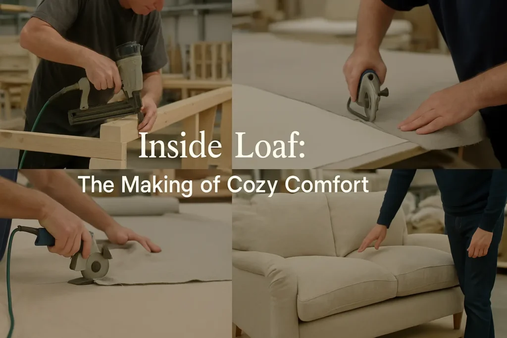 loaf sofa makin process